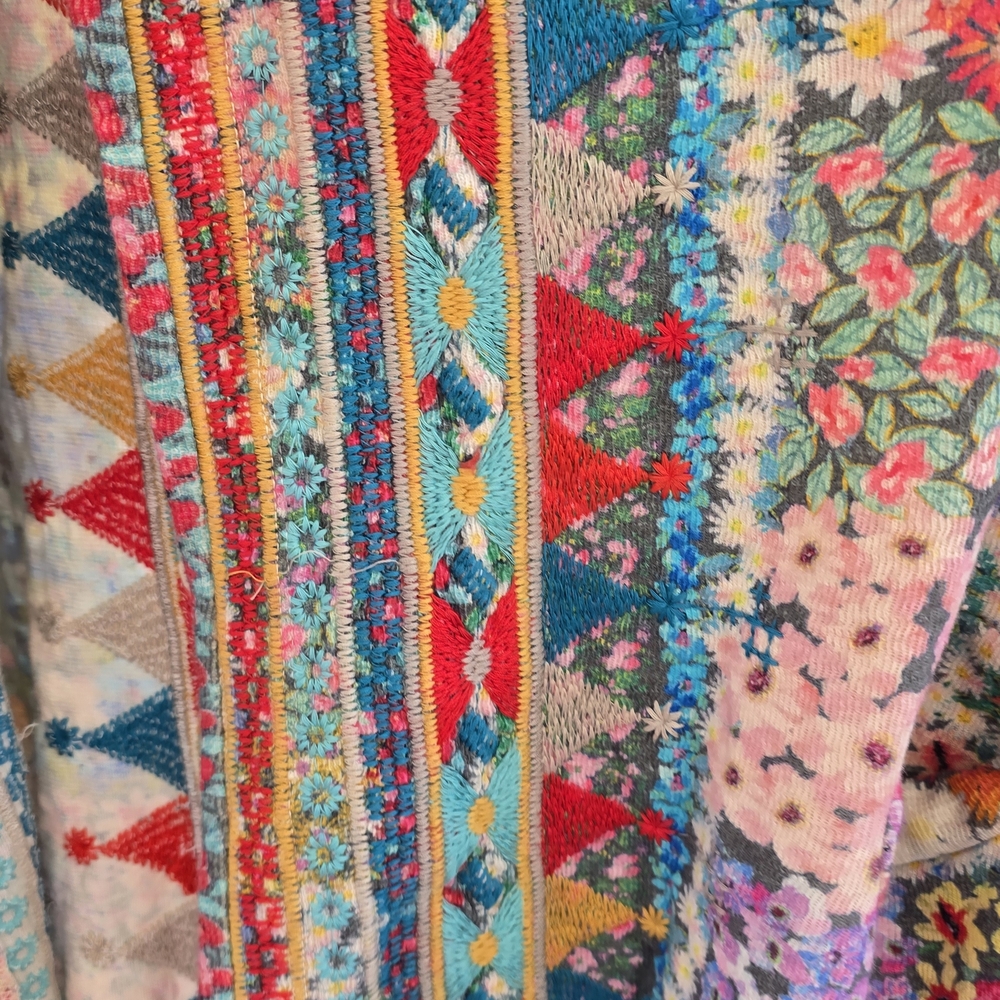 Johnny Was Colorful Embroidered Jacket - Picture 5 of 5